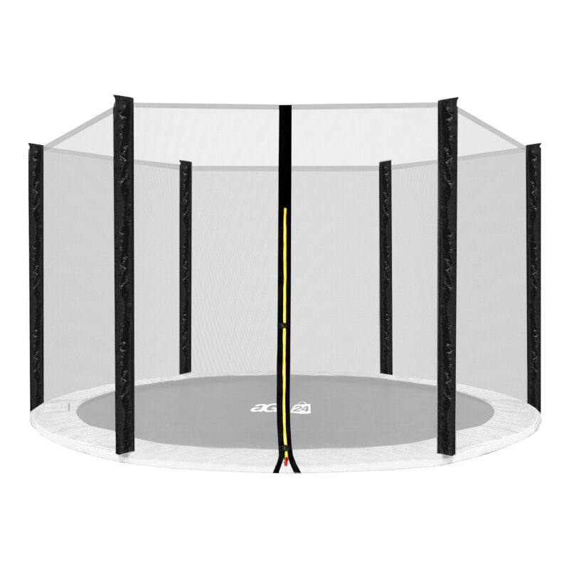 Aga24 - Aga Filet de protection 460 cm pour 6 poteaux Filet noir / Noir