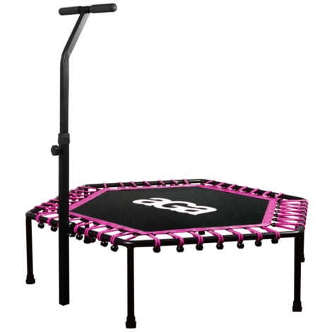 Aga FITNESS Trampoline 130 cm Rose + barre