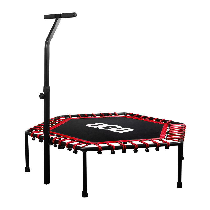 Aga fitness Trampoline 130 cm Rouge + barre