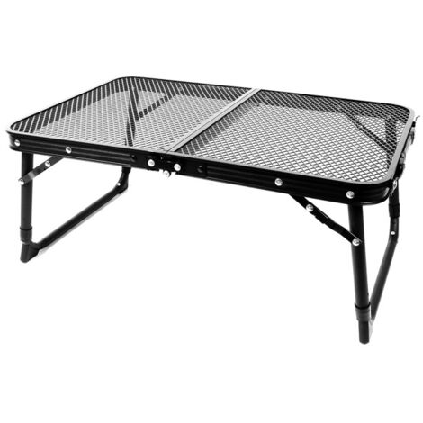 Aga Mesa de camping plegable 60x40x25/33 cm Negro