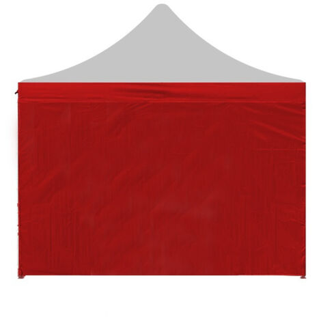 Aga Pared lateral para cenador POP UP 3x4,5 m Rojo