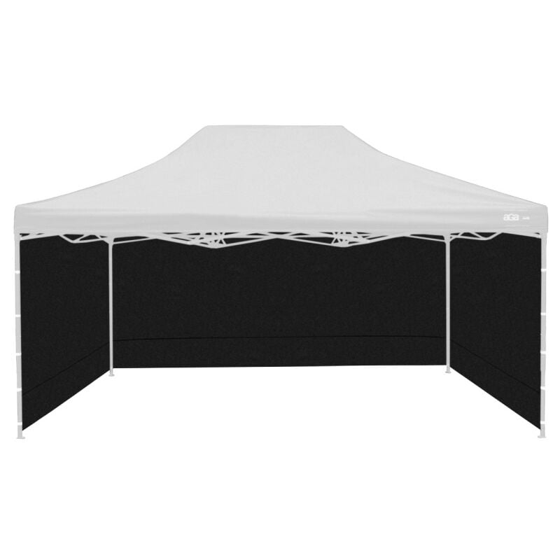Aga Parois latérales pour stand de vente 3x4,5m Noir