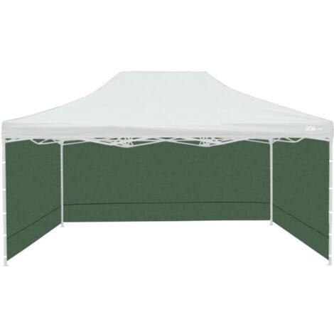 Aga Parois latérales pour stand de vente 3x4,5m Vert