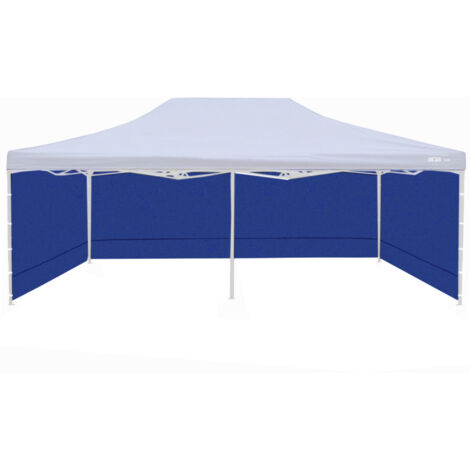 Aga Parois latérales pour stand de vente 3x6m Bleu