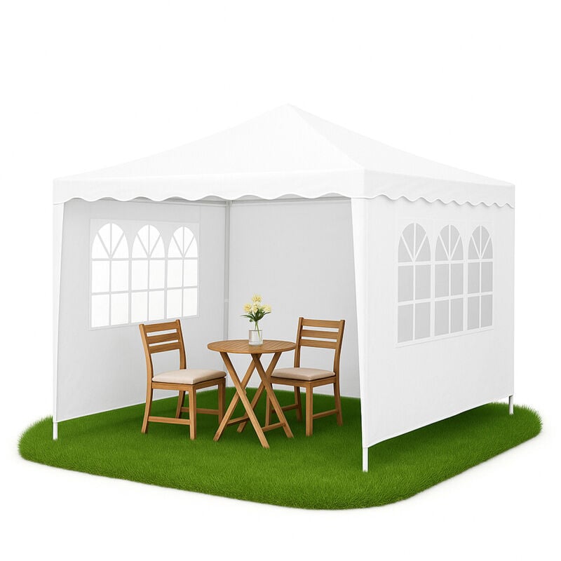 Aga Pavillon de jardin 3x3 m DS7007 Blanc