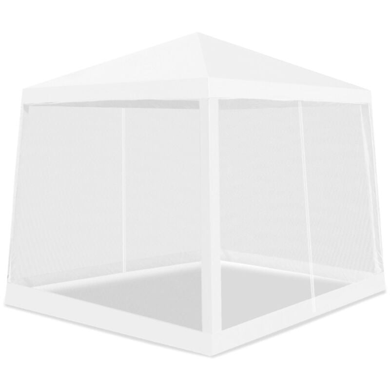 Aga24 - Aga Pavillon de jardin avec moustiquaire 2,4x3 m Blanc