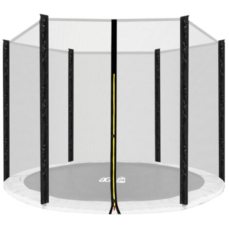 Aga Red de protección 220 cm para 6 postes Red negra / Negra