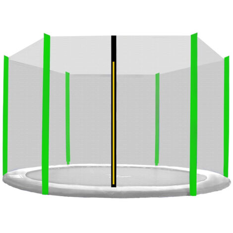 Aga Red de protección 250 cm para 6 postes Red negra / Verde claro