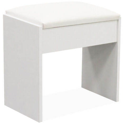 AGA24 Aga Schminktisch Hocker MRDT14 Mattweiß