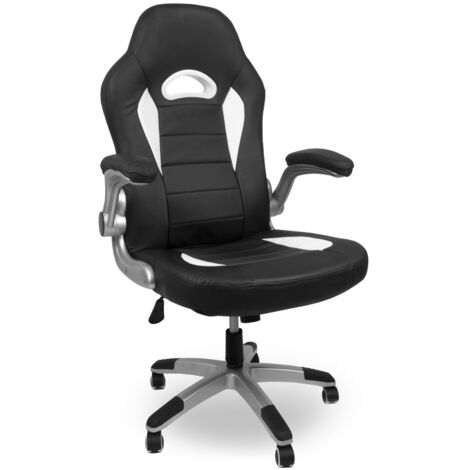 Aga Silla de juego Racing MR2050 Negro - Blanco