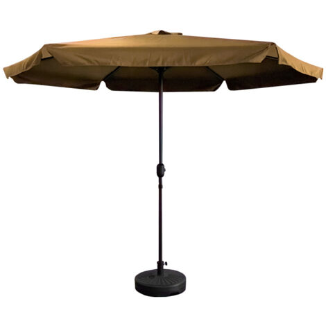 Aga Sonnenschirm, Gartenschirm MR2027 Ø 300 cm Braun