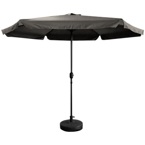 Aga Sonnenschirm, Gartenschirm MR2027 Ø 300 cm Dunkelgrau