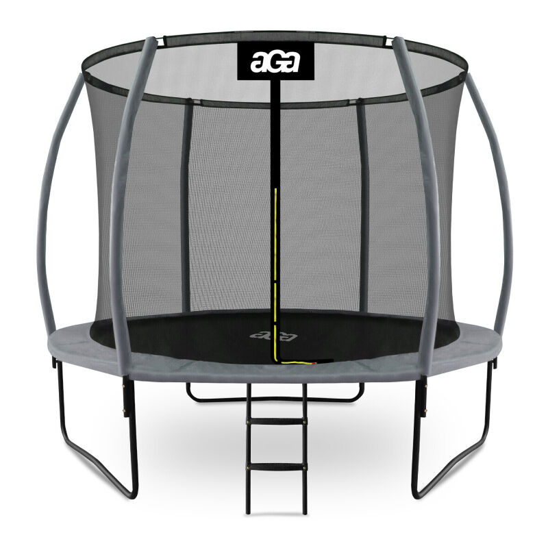 Aga sport exclusive Trampoline 305 cm Gris + filet de protection + échelle