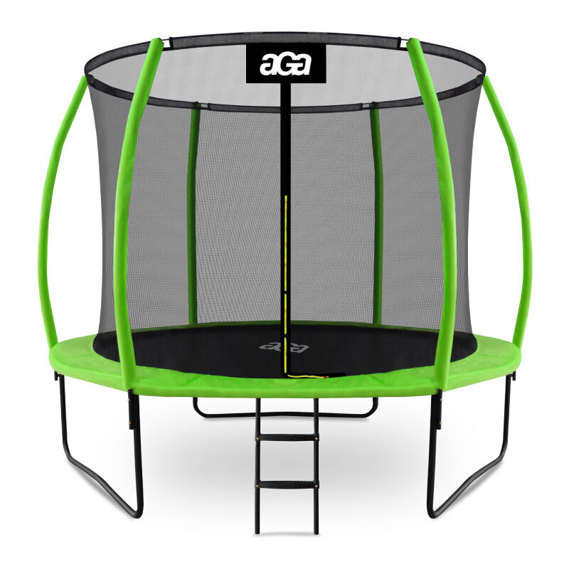 Aga sport exclusive Trampoline 305 cm Vert clair + filet de protection + échelle