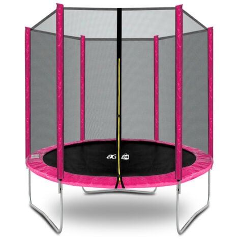 AGA24 Aga SPORT TOP Trampolín 180 cm Rosa + red de protección