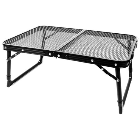 Aga Table de camping pliant 60x40x25/33 cm Noir