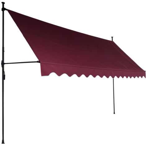 Aga Toldo telescópico 350x120 cm Vino