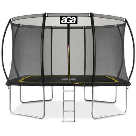 Aga Trampolín rectangular 244x335 cm Negro/Amarillo