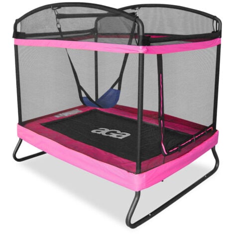 AGA24 Aga Trampoline rectangulaire 122x183 cm Rose