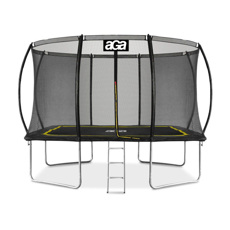 Aga Trampoline rectangulaire 244x335 cm Noir/Jaune
