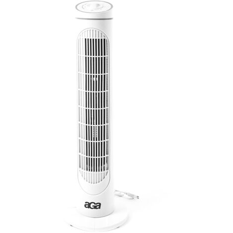 Aga Ventilador de columna 76 cm Blanco