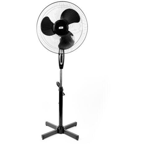 Aga Ventilatore a piantana 43 cm Nero