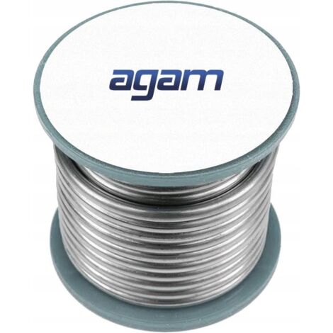 Agam  Fil de Soudure 3 mm - 250 g - Alliage d’Étain - Idéal Plomberie et Chauffage