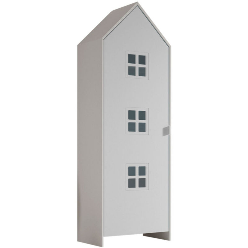 Armoire enfant en bois - Blanc - AGAMI