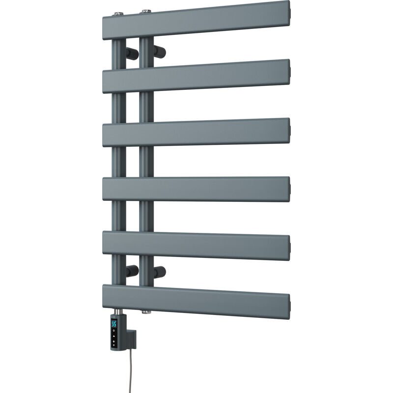 Image of Agar - Anthracite Electric Towel Rail&hellip;