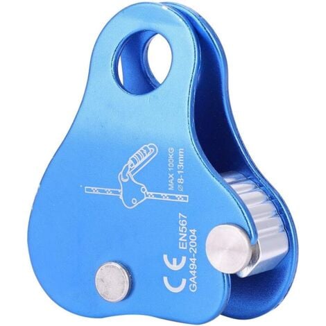 JALLERIA Agarradera para cuerda de escalada, cuerda de escalada con freno, agarradera para cuerda de escalada, protección contra caídas, para rescate protector, rapel, cuerda simple de 10-12 mm