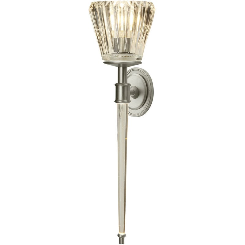 Agatha - 2 Light Indoor Wall Light Brushed Nickel, G9 - Elstead