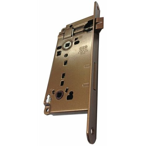 AGB - SERRATURA PATENT A DOPPIO QUADRO (A40) - ENTRATA 50 - ACCIAIO BRONZATO