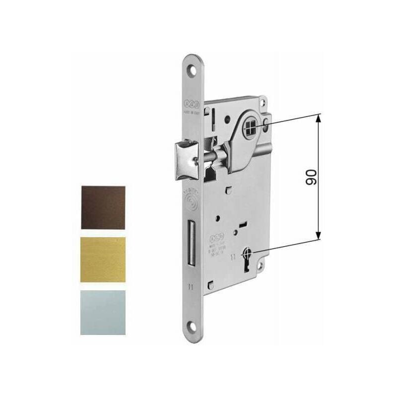 Serratura Inf.Legno Centro E50 Bronzata 1001 Agb