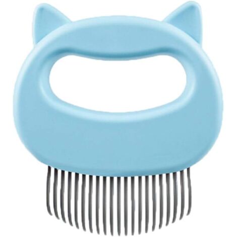 AGE 1 paquet de masseur de toilettage pour chat doux, brosse élastique en plastique, épilateur pour animaux de compagnie deux en un