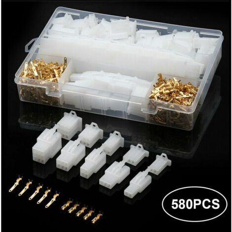 AGE 580Pcs Voiture Moto 50Sets Electrique 2.8Mm 2 3 4 6 9 Broche Fil Cable Connecteur Borne Avec Boite De Rangement