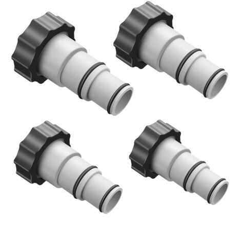 AGE Adaptateur A pour Piscine, Adaptateur de Tuyau de Rechange pour Pompes, série A, avec Filetage intérieur à Visser, raccord pour Tuyau de Piscine lot de 4