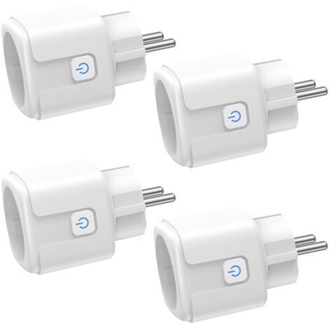 AGE Beijiyi –Prise connectée WiFi 16A 3680W –Contrôle à distance et commande vocale –Compatible Alexa et Google –Mesure de consommation électrique