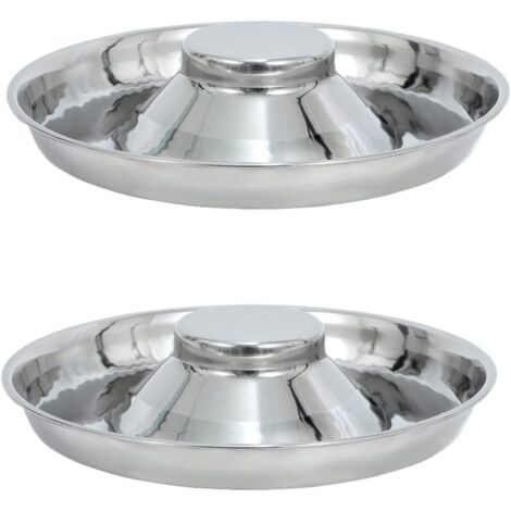 AGE Bol pour chien en acier inoxydable pour chiot - Bol d'eau pour nourriture pour chien Bol de sevrage à alimentation lente pour petits chiens, chats, animaux domestiques