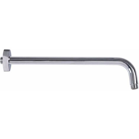 AGE Bras de douche 400mm, bras de tête de douche 40cm rond mural pommeau de douche accessoires de salle de bains, bras de douche en laiton chromé