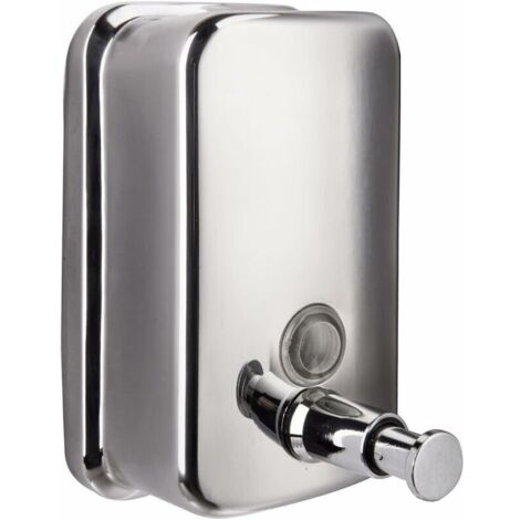 AGE Distributeur de savon en acier inoxydable mural salle de bain cuisine bote à savon htel htel restaurant désinfectant pour les mains bouteille 500 ml