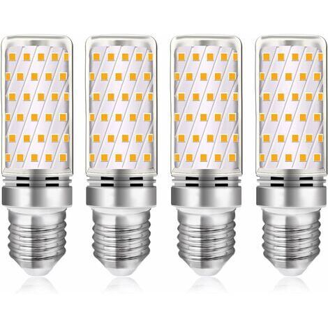 AGE E27led ampoule 12W blanc froid 6000k, lumière 360°, équivalent halogène E27 100W, AC 230v, E27 mais éclairage intérieur lampes LED froides, non dimmable, lot de 4 ampoules