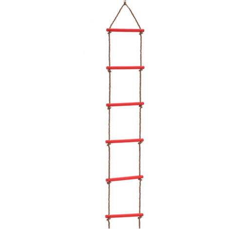 AGE Enfants escalade corde échelle balançoire accessoires balançoire aire de jeux échelle enfants arbre échelle jouets rouge