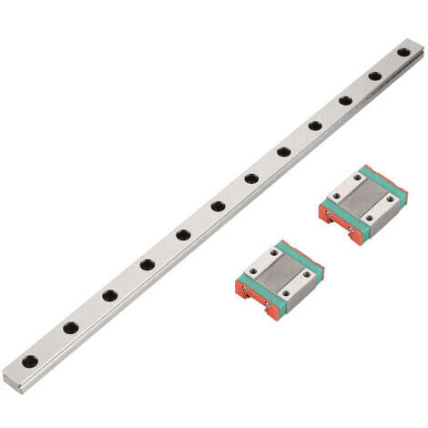 AGE Eosnow Mini Guide de Rail Linéaire, Guide Coulissant Linéaire de Haute Précision 300mm Avec Bloc de Chariot 2PCS MGN12H pour Imprimante 3D Bricolage et Machine CNC