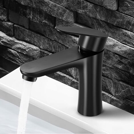 AGE et de lavabo en acier inoxydable 304 noir mat résistant à la corrosion et de lavabo monotrou