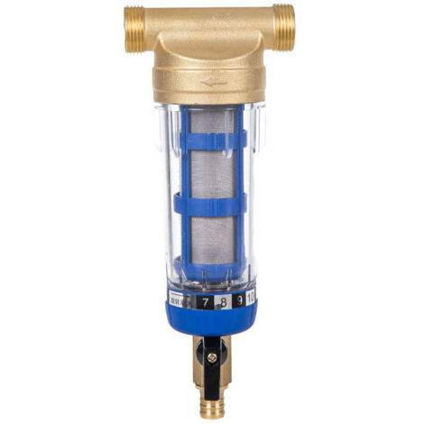 AGE filtre à eau réutilisable filtre à eau à sédiments filtre à eau filtre à sédiments à filetage externe pour tuyau d'eau de fontaine (filetage mâle 1/2 pouce)