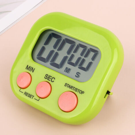 AGE Minuterie de cuisine magnétique, cuisson, minuterie d'apprentissage, réveil fort et compte à rebours avec écran LCD
