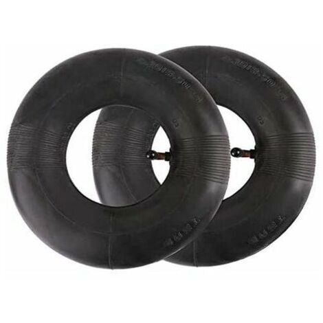 AGE Pneu de Chambre à Air SéRies 4.10/3.50-4 Pouces pour Diable, Chariot, Chariot Manuel, Chariot de Jardin, Tondeuse à Gazon, Tube de Remplacement 4.10-4(2pcs)
