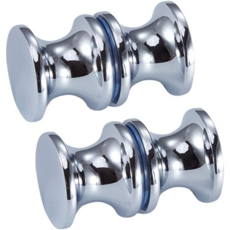 AGE Poignée de porte de douche, poignée de porte de baignoire en acier inoxydable 2pcs pour la maison, salle de bain