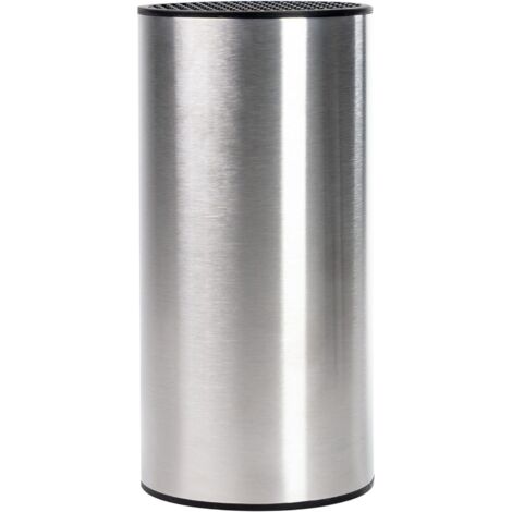 AGE Porte-couteau de cuisine en acier inoxydable Porte-couteau rond multifonctionnel Rangement de couteau à la maison sûr et élégant