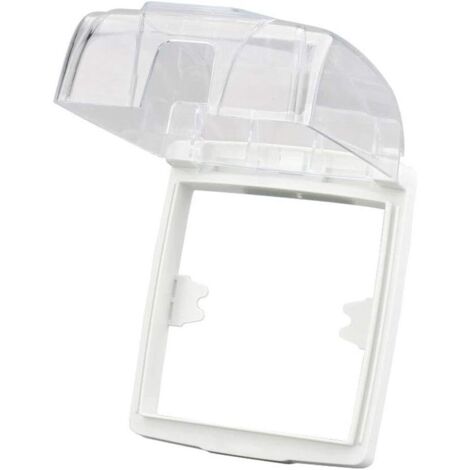 AGE Prises extérieures étanches pour interrupteur mural - 86 types de prises commutées - Pour éclairage mural - Sonnette de porte - Couvercle transparent - Accessoire de salle de bain et de cuisine